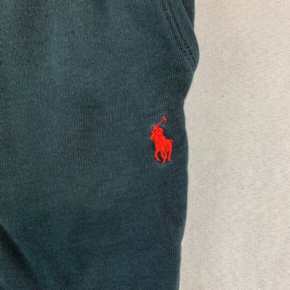 Ralph Lauren Polo Mens Sweatpants 2XL Black Fleece Joggers Drawstring Tapered - Picture 4 of 13